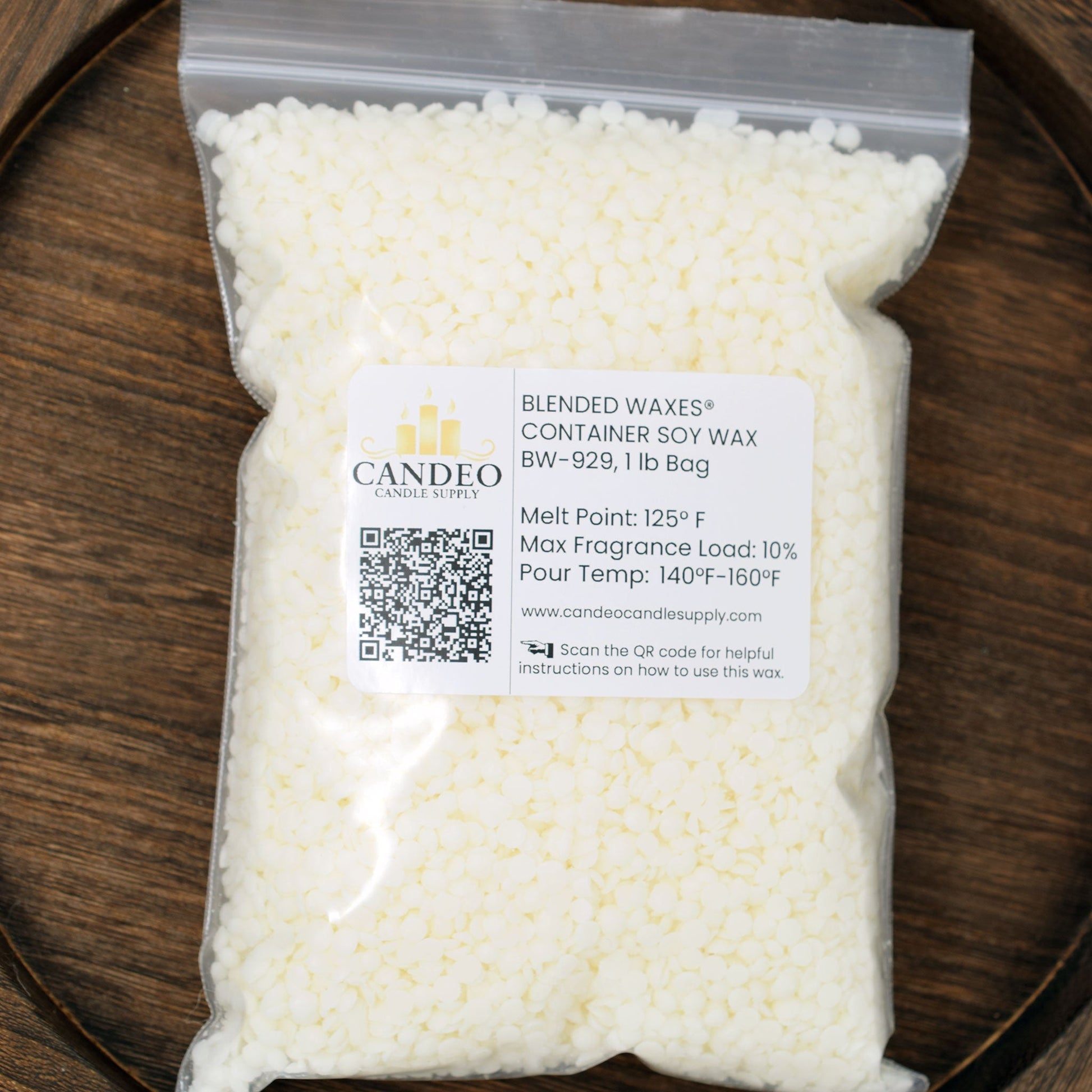 Blended Waxes® Container Soy Wax (BW-929) - Candeo Candle Supply