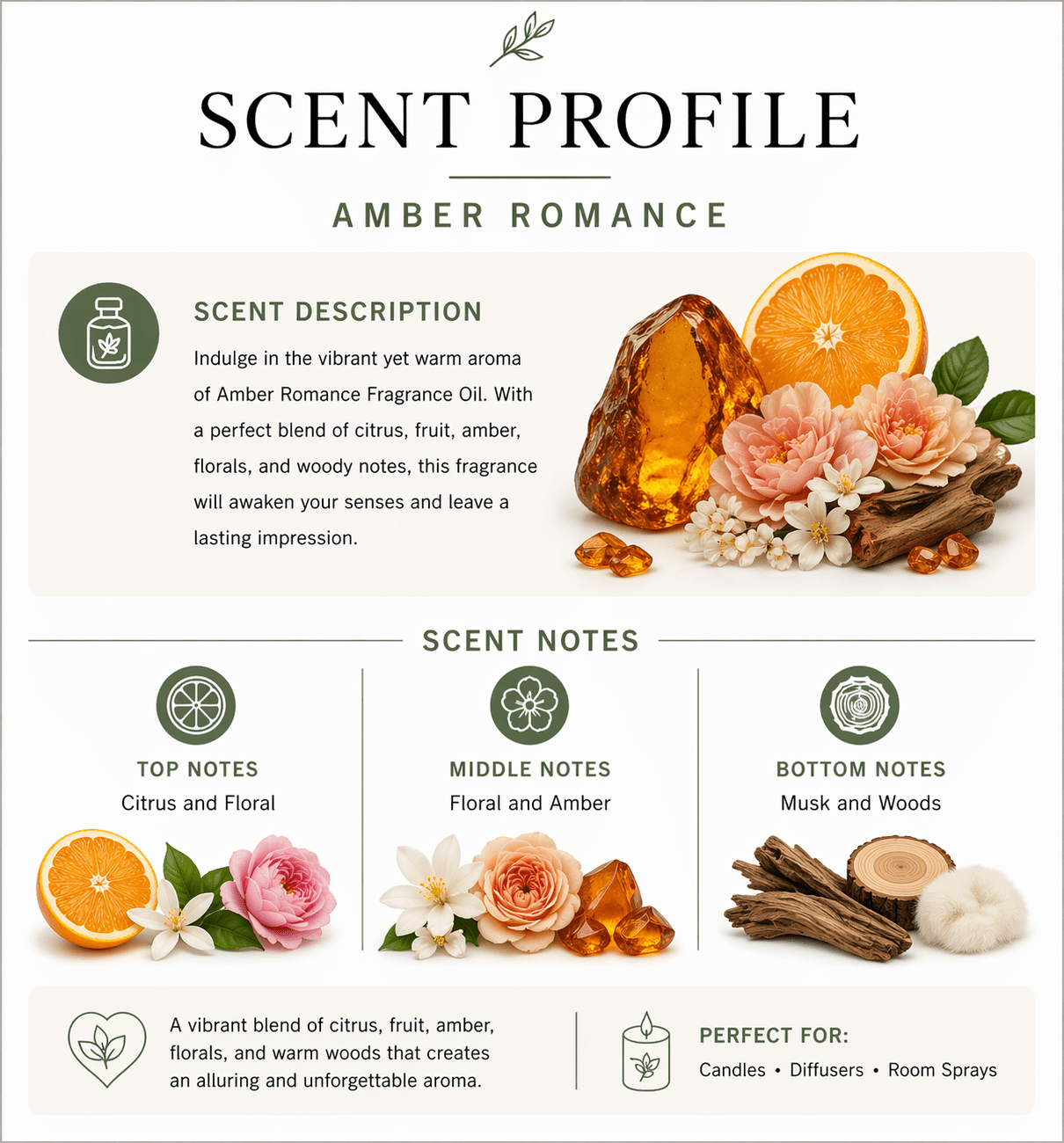Amber Romance Fragrance Oil - Candeo Candle Supply