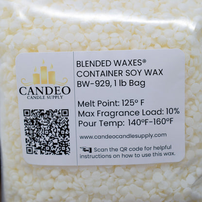 Blended Waxes® Container Soy Wax (BW-929) - Candeo Candle Supply