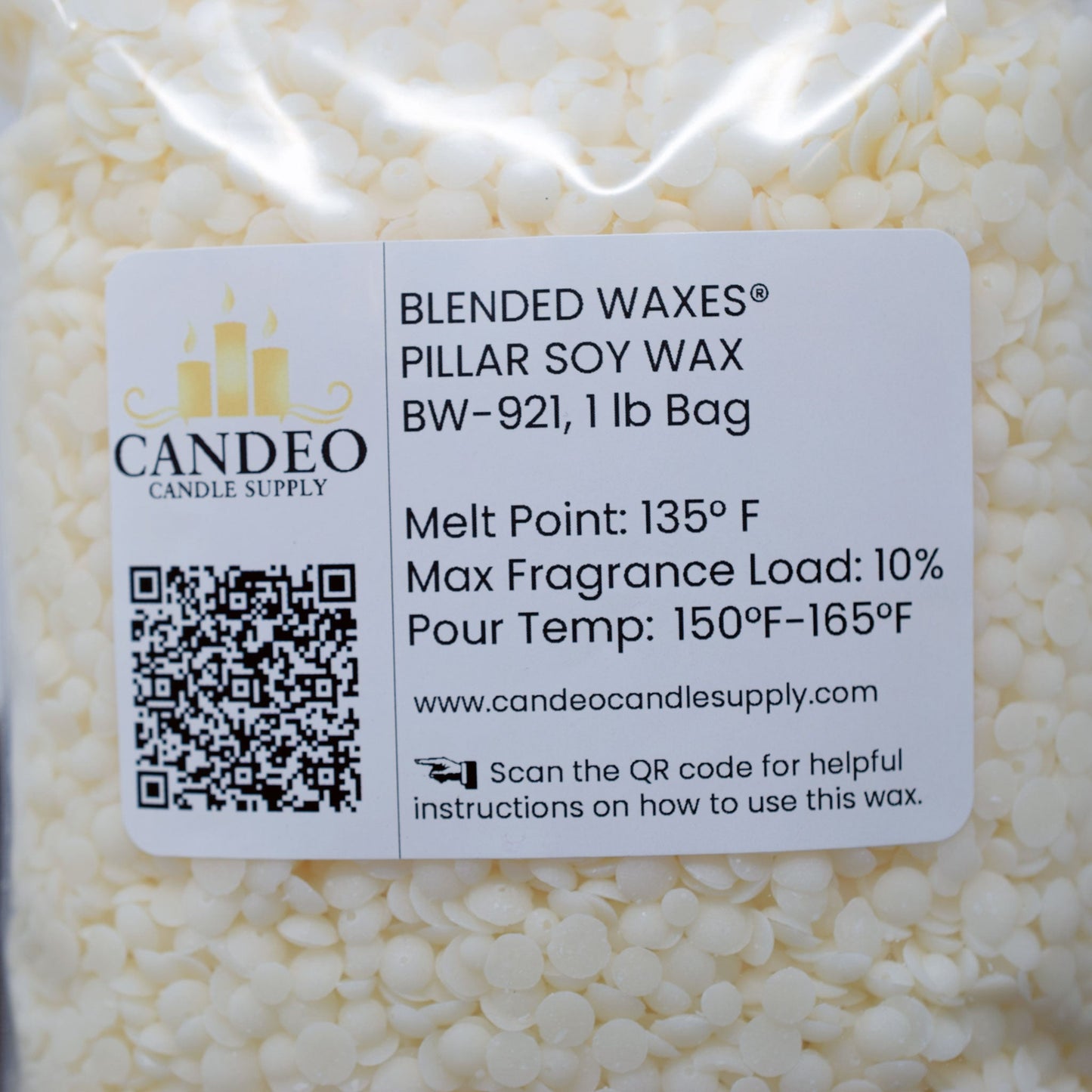 Blended Waxes® Pillar Soy Wax (BW-921) - Candeo Candle Supply
